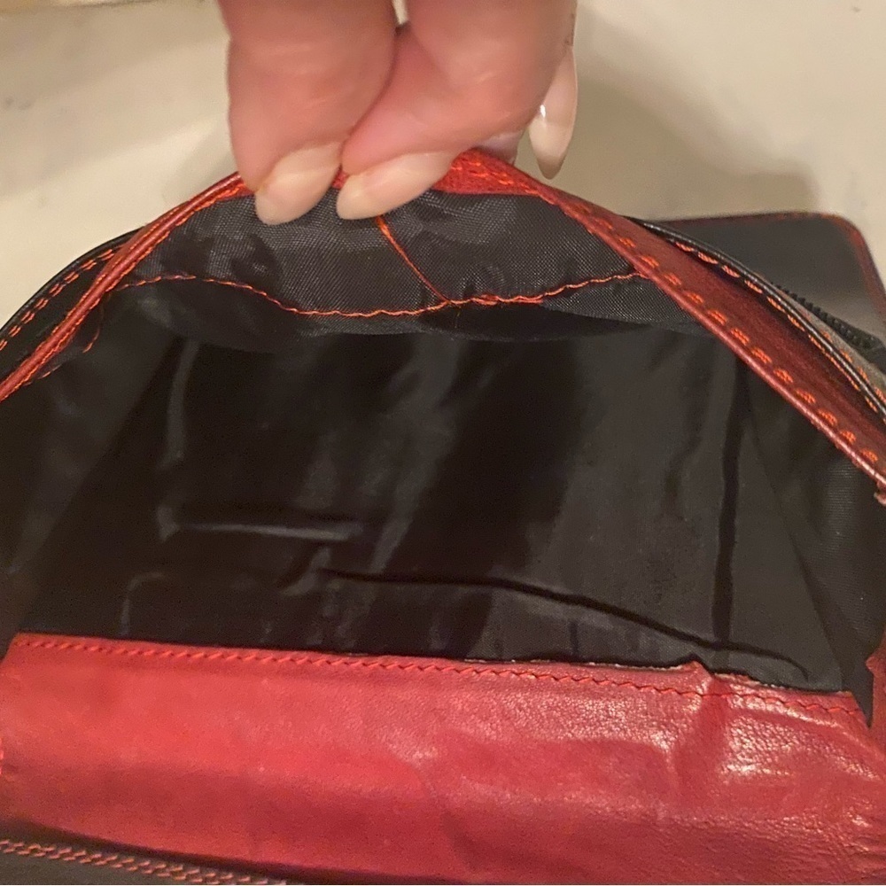 Genuine all black leather wallet L@@K - Picture 7 of 8
